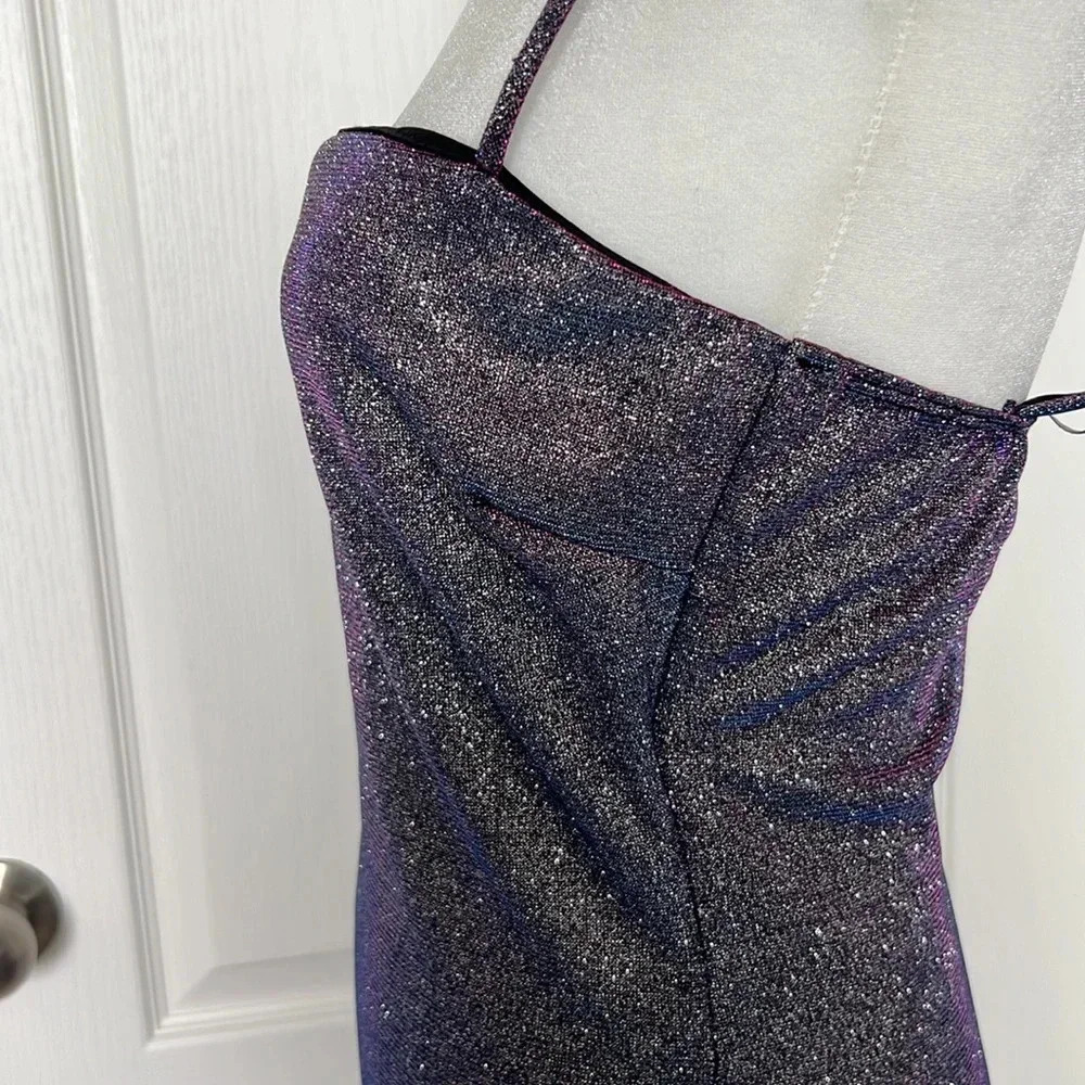 Windsor Time To Shine Glitter Mini Dress Size Medium - Picture 10 of 14